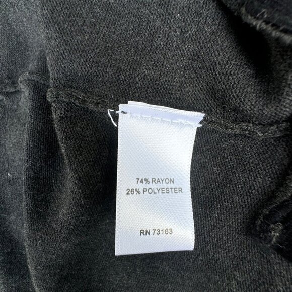 Cable & Gauge Gray & Black 3/4 Sleeve Pullover Sweater Women's Size M. - Picture 3 of 6